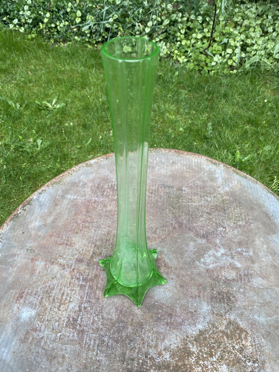 Vaas groen glas