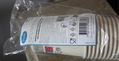 Nieuw in verpakking set van 10 bekertjes