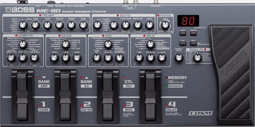 Boss ME-80 Gitaar Multi-effect pedaal.