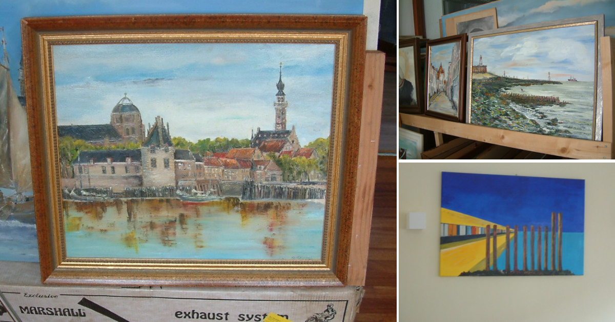 Arnemuiden haven We hebben geen kousen of schoenen meer aan