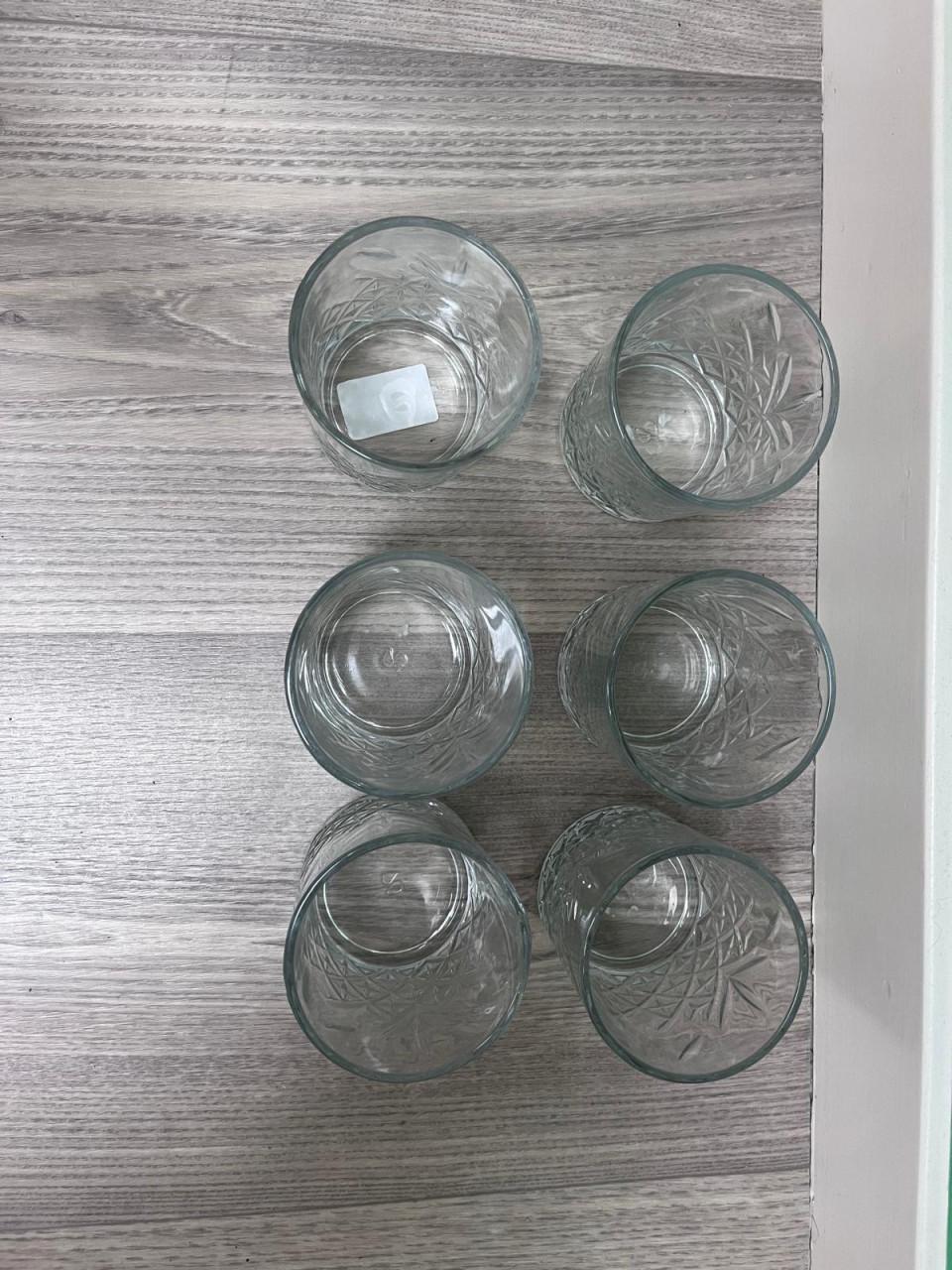 6 st. nieuwe wiskeyglazen