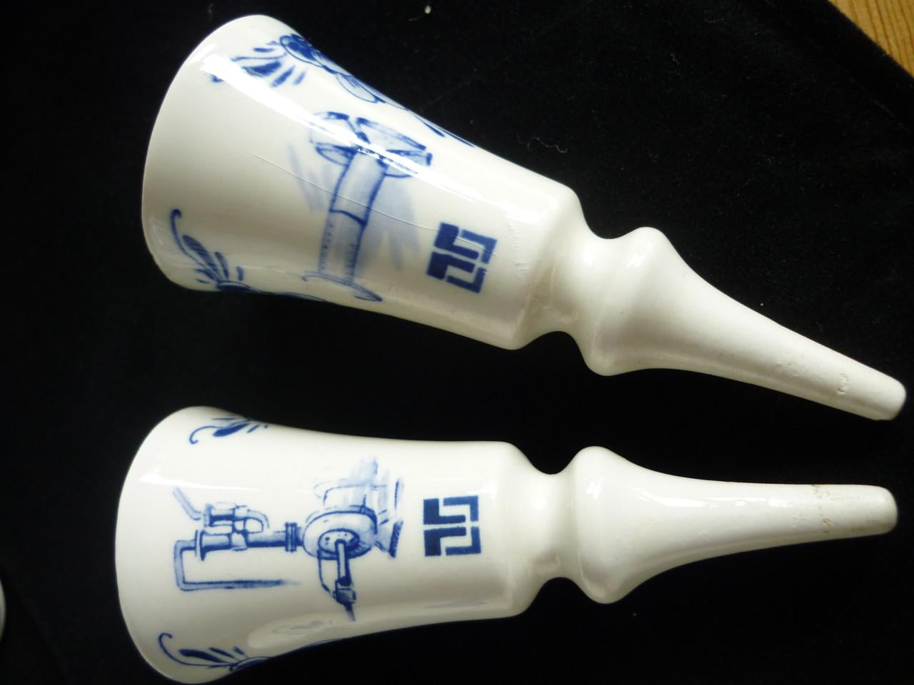 Vintage Regina Gouda Delfts blauwe likeurset + 5 schenktuit