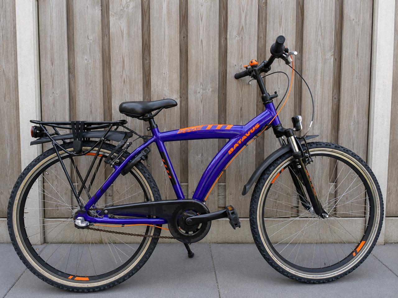 🚲 Batavus Snake Jongensfiets – 26 inch – 3 Versnellingen Blauw/Oranje 💙🧡