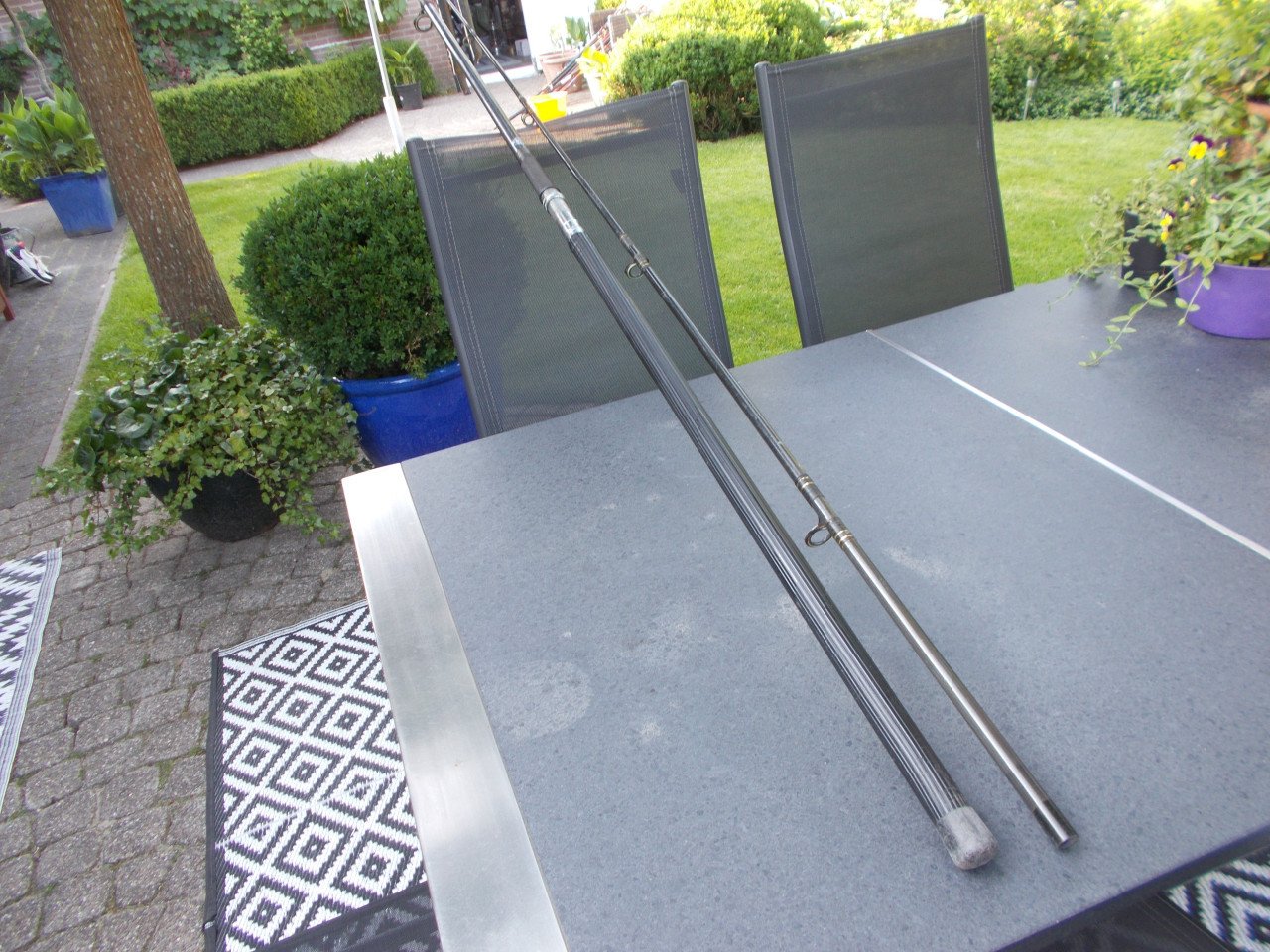 SPORTEX CARBON strandhengel , tweedelig , lengte 425 cm