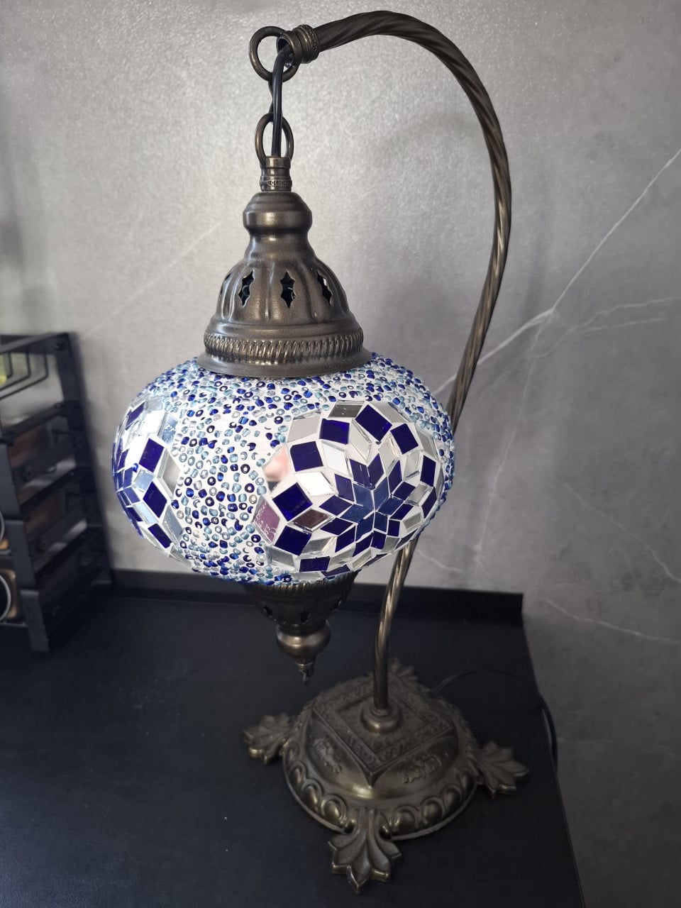 Marokkaanse vloerlamp en tafellamp