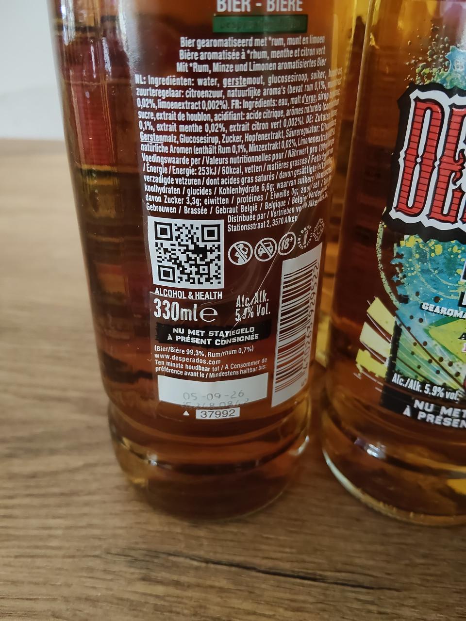 Diverse verpakkingen Desperados bier