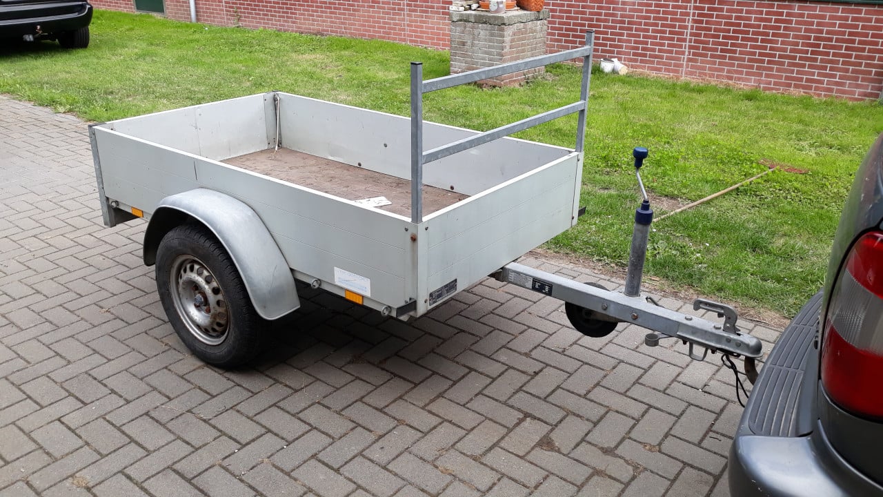 Aanhangwagen.