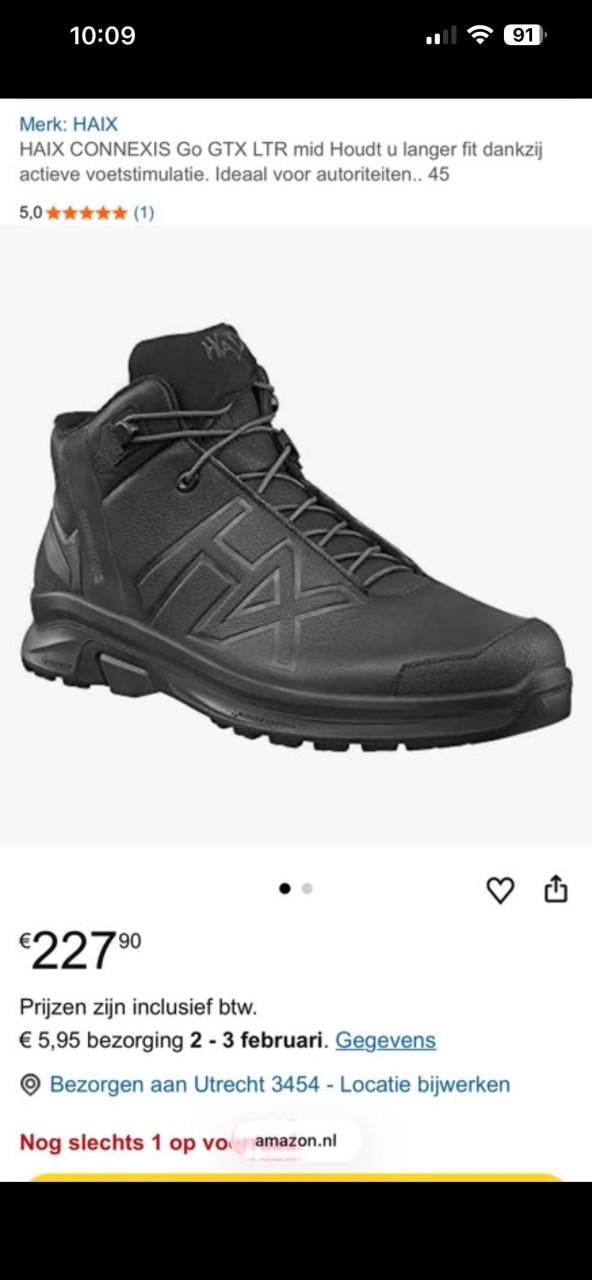 Nieuwe haix schoenen maat 44.