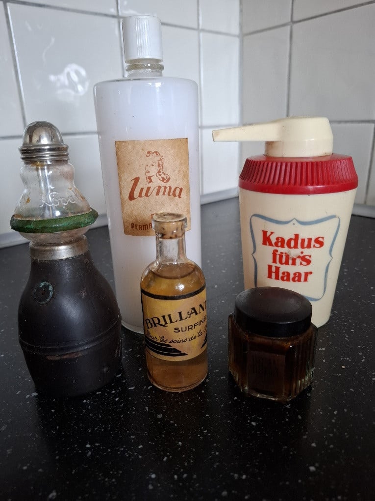 Vintage kappersmateriaal