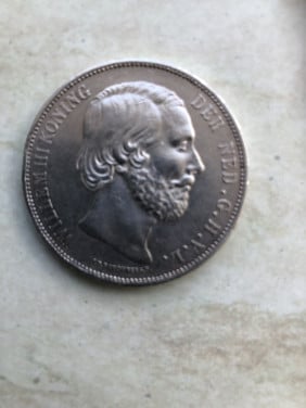 Rijksdaalder Willem 3 zilver