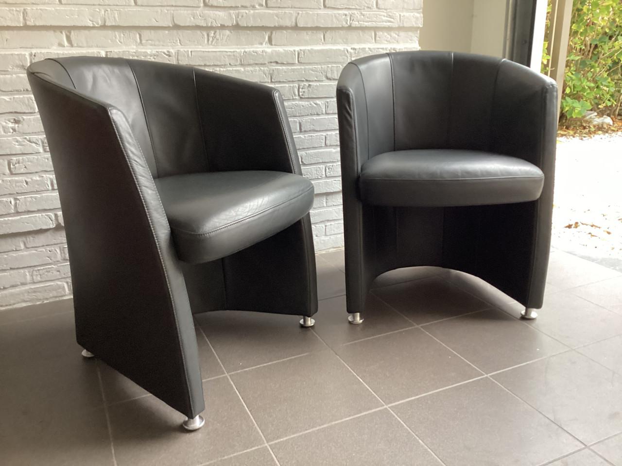 Rolf Benz stoelfauteuils RB7300 set4 stuks of per 2(ZGAN)