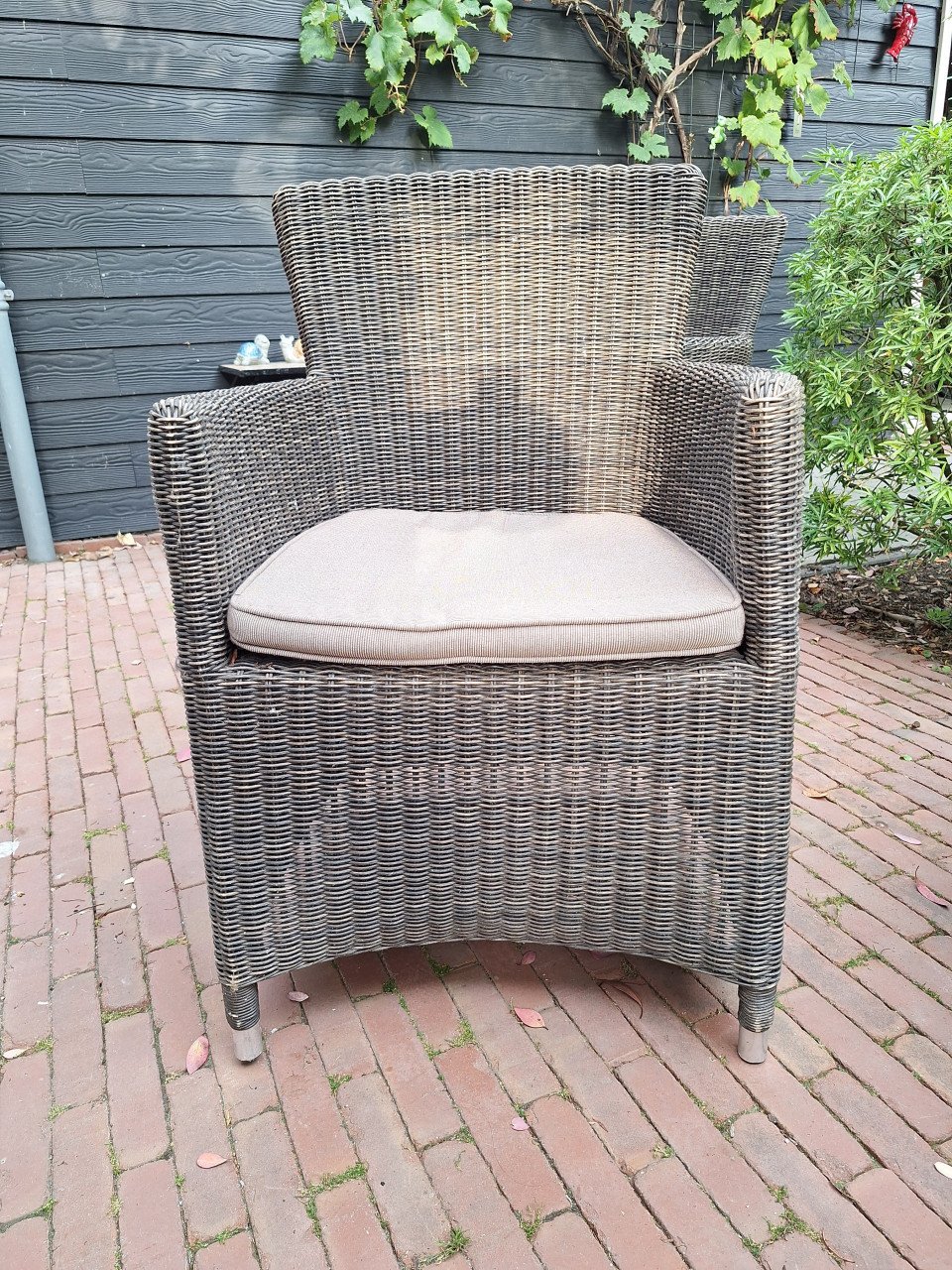 Wicker tuinstoelen (4 x)