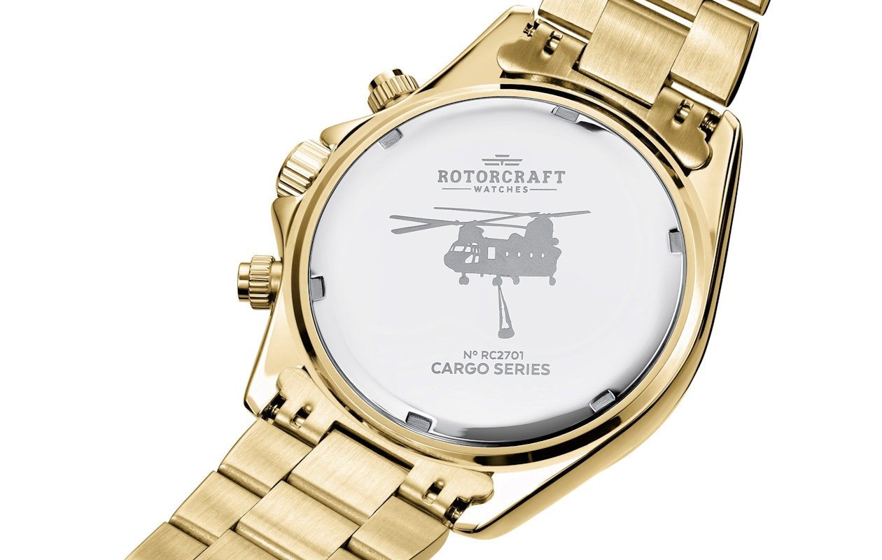 Herenhorloge van Rotorcraft (Cargo RC2703) Zilver Goud of Goud