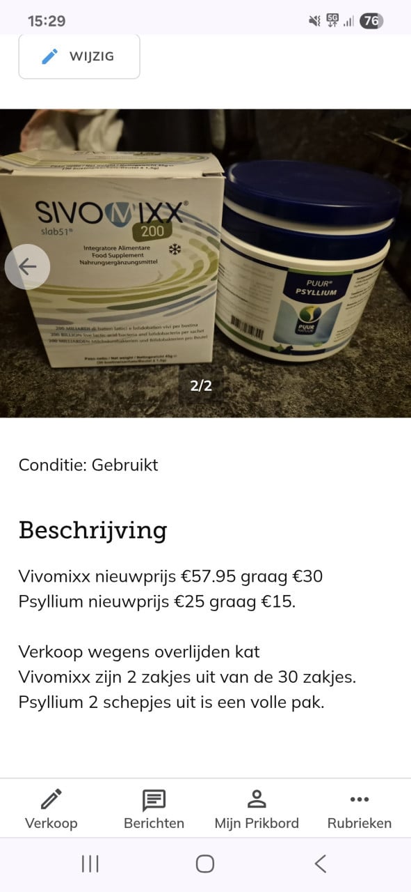 Vivomixx en psyllium