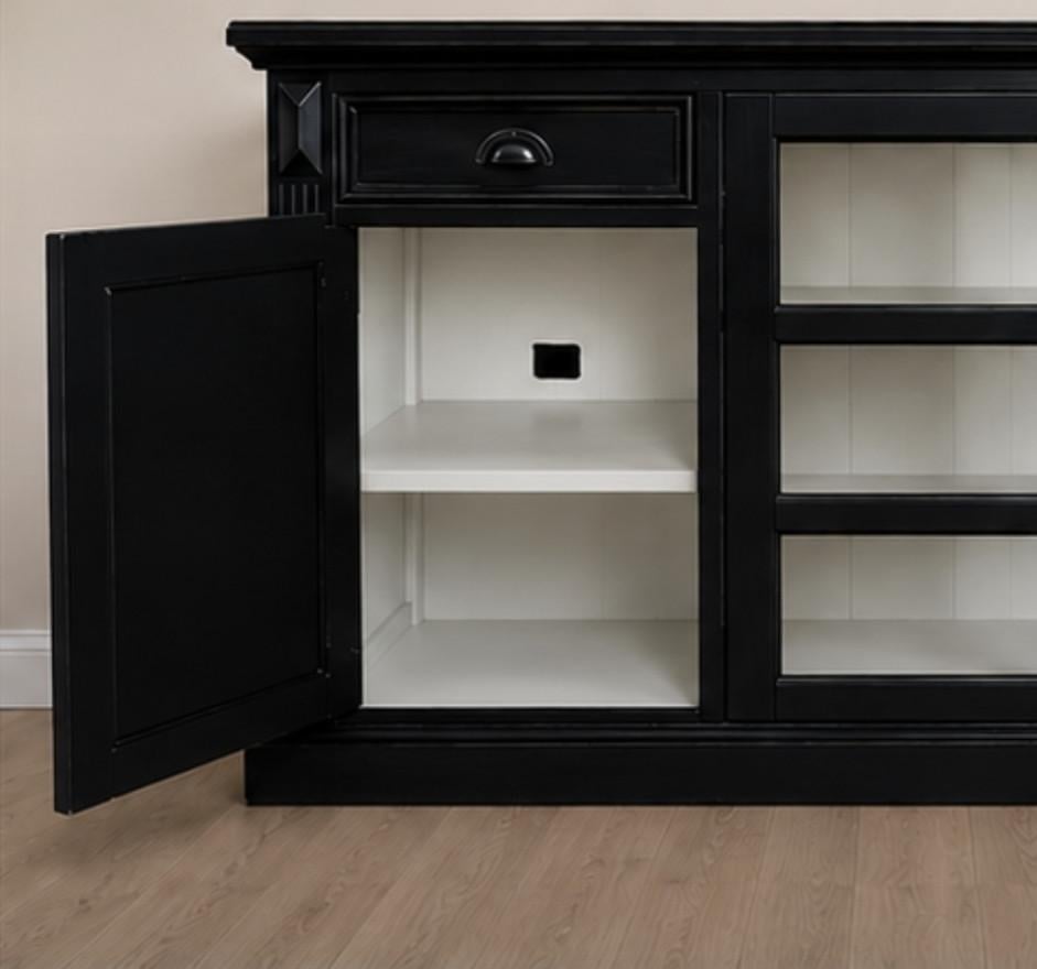 Zwart houten Dressoir *de koning