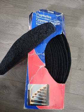 Zwarte trapmatten