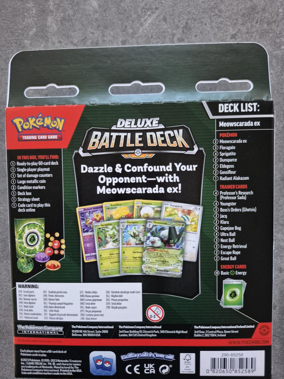 Pokemon battle deck