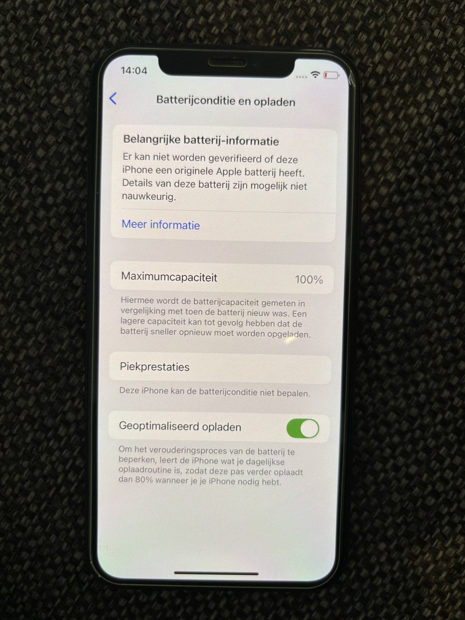 Iphone xs zwart