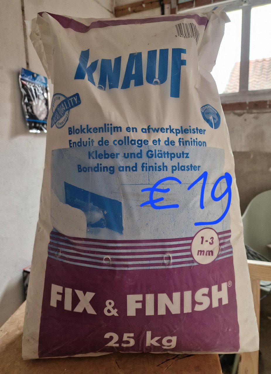 Knauf Fix & Finish, 25kg en 10kg