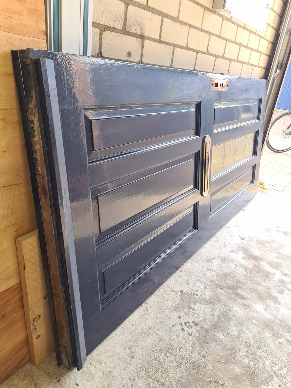 Merbau voordeur 209x92,5 cm zware degelijke kwaliteit