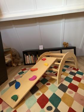Houten klim speelgoed