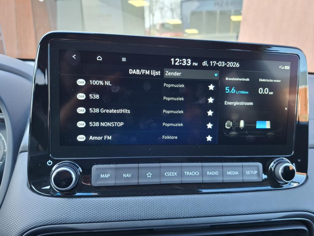 Hyundai Kona 1.6 gdi hev premium | lederen bekleding | stoel/stuur verwarmi