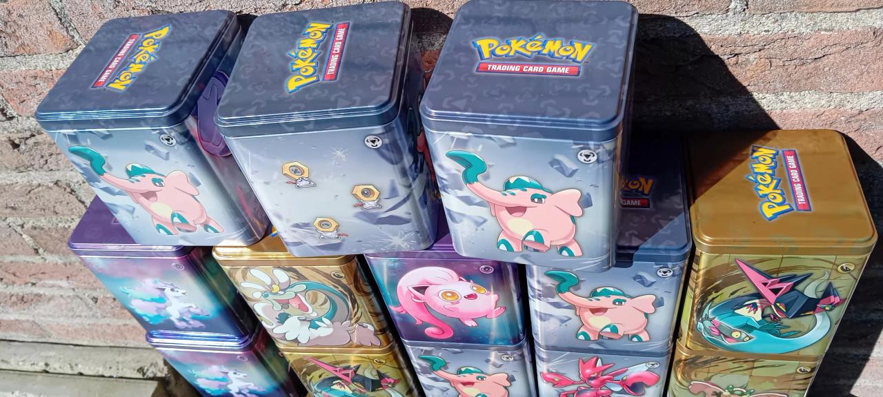 20 lege pokemon bewaarblikjes