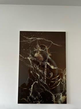 Glasplaat schilderij