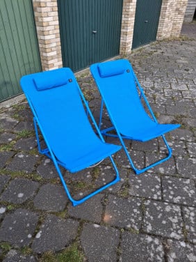 2 camping/strand stoelen
