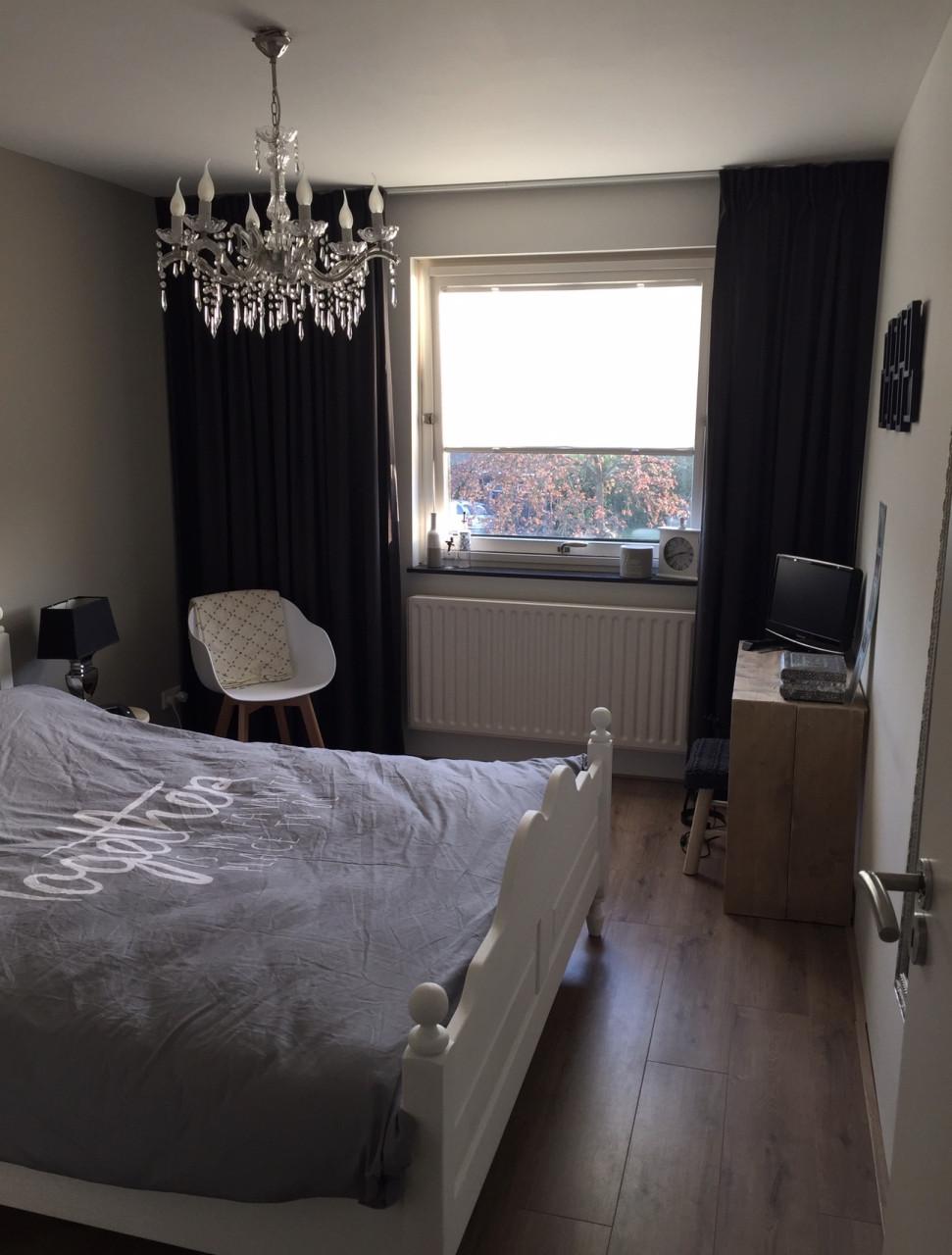 2 persoonsbed wit gebeitst 160cm