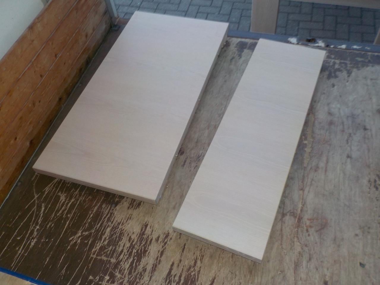 Gebleekt eiken 3 x verlengbare eettafel 160 , 180 , 210 en 240 cm X 100 cm