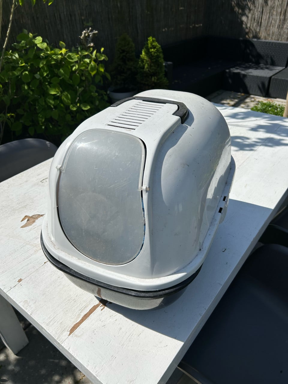 Kattenbak met zak kattenbak kortels