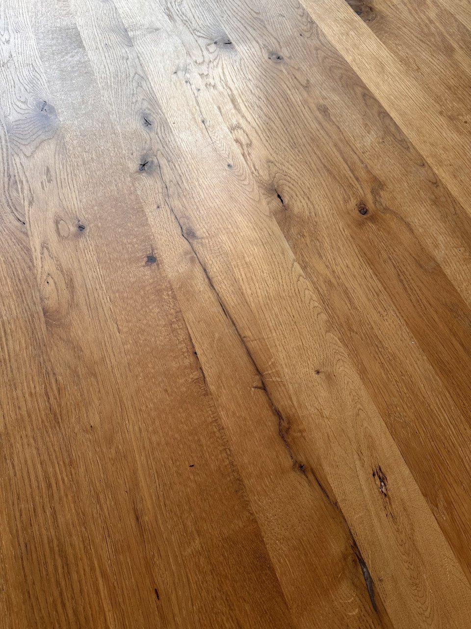 Superfijne eikenhouten tafel 6 persoons