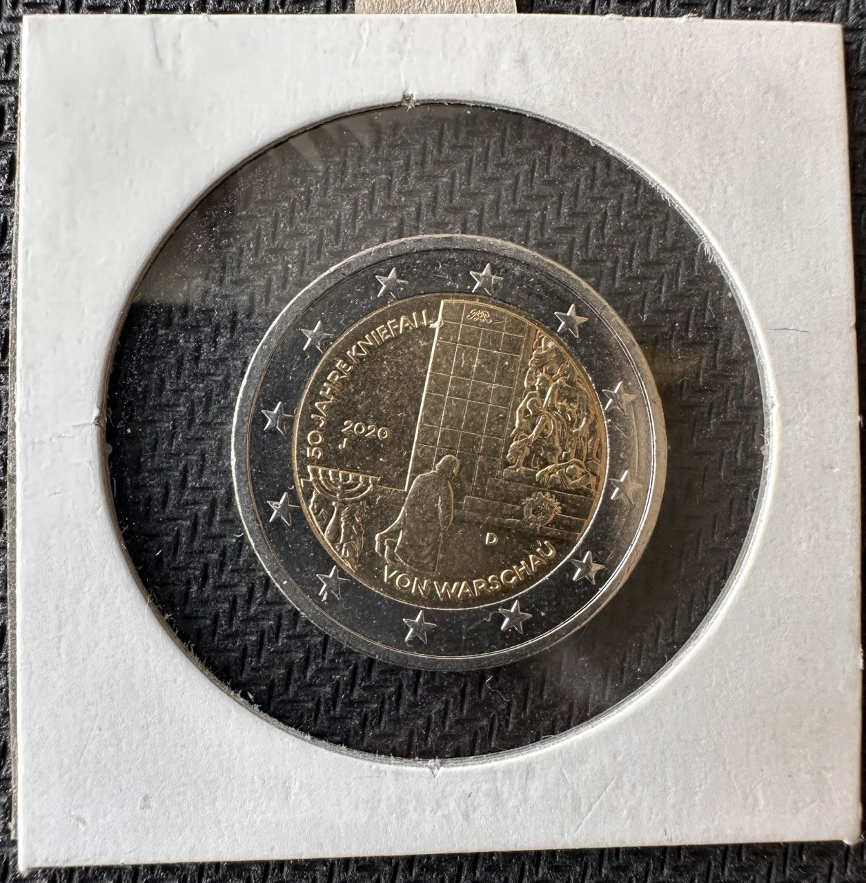 SPECIALE DUITSLAND 2 EURO MUNT 2020 UNC KNIEVAL VON WARSCHAU.