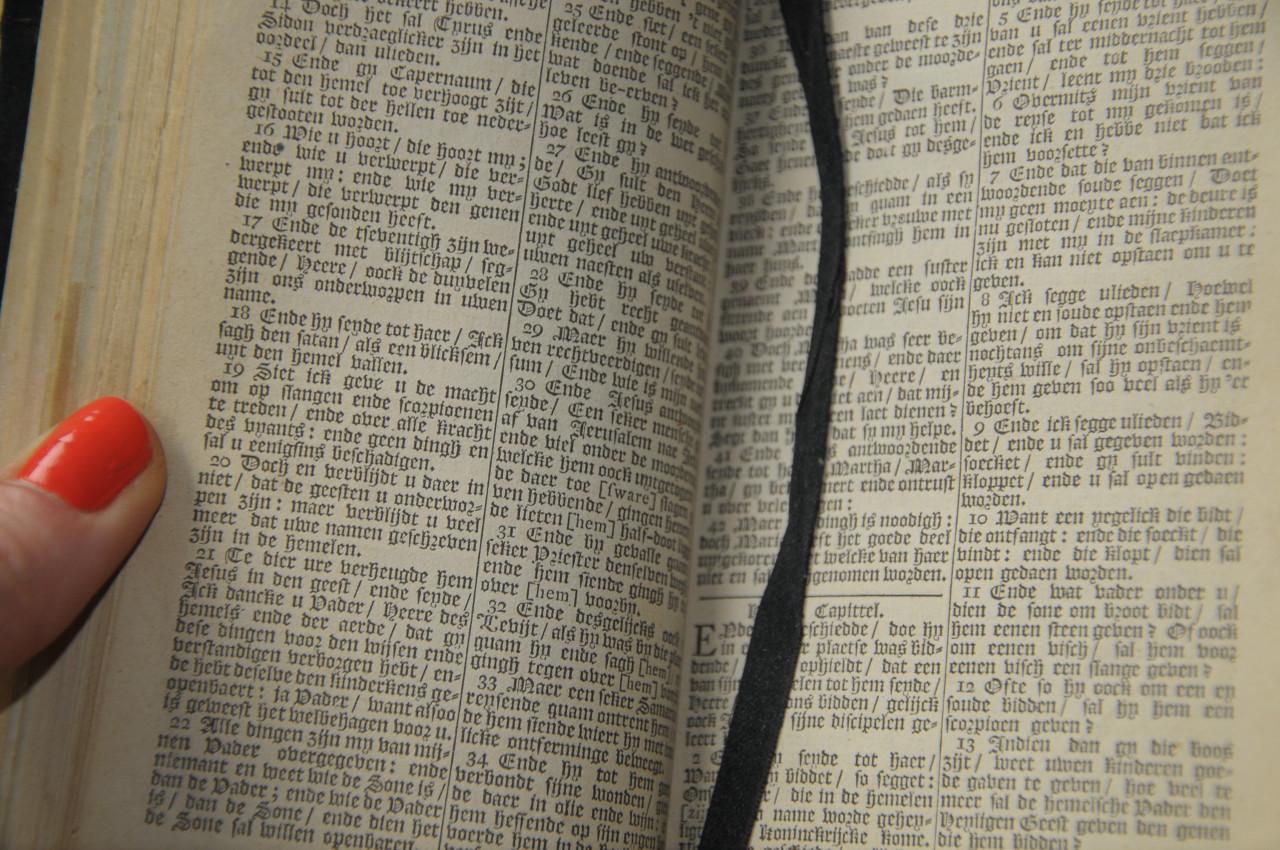 Oude Antieke bijbel met psalmen, uitgave 1853!