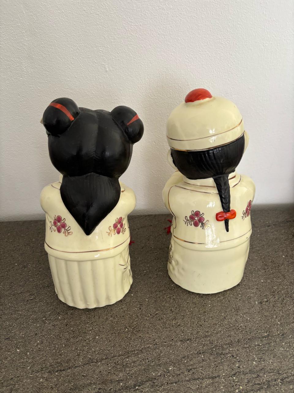 Set porseleinen vintage chinese beeldjes