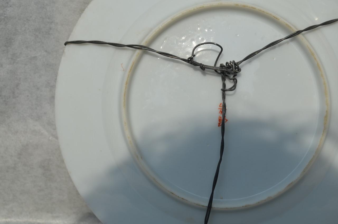 2 Japanse porseleinen bordjes Kraanvogels