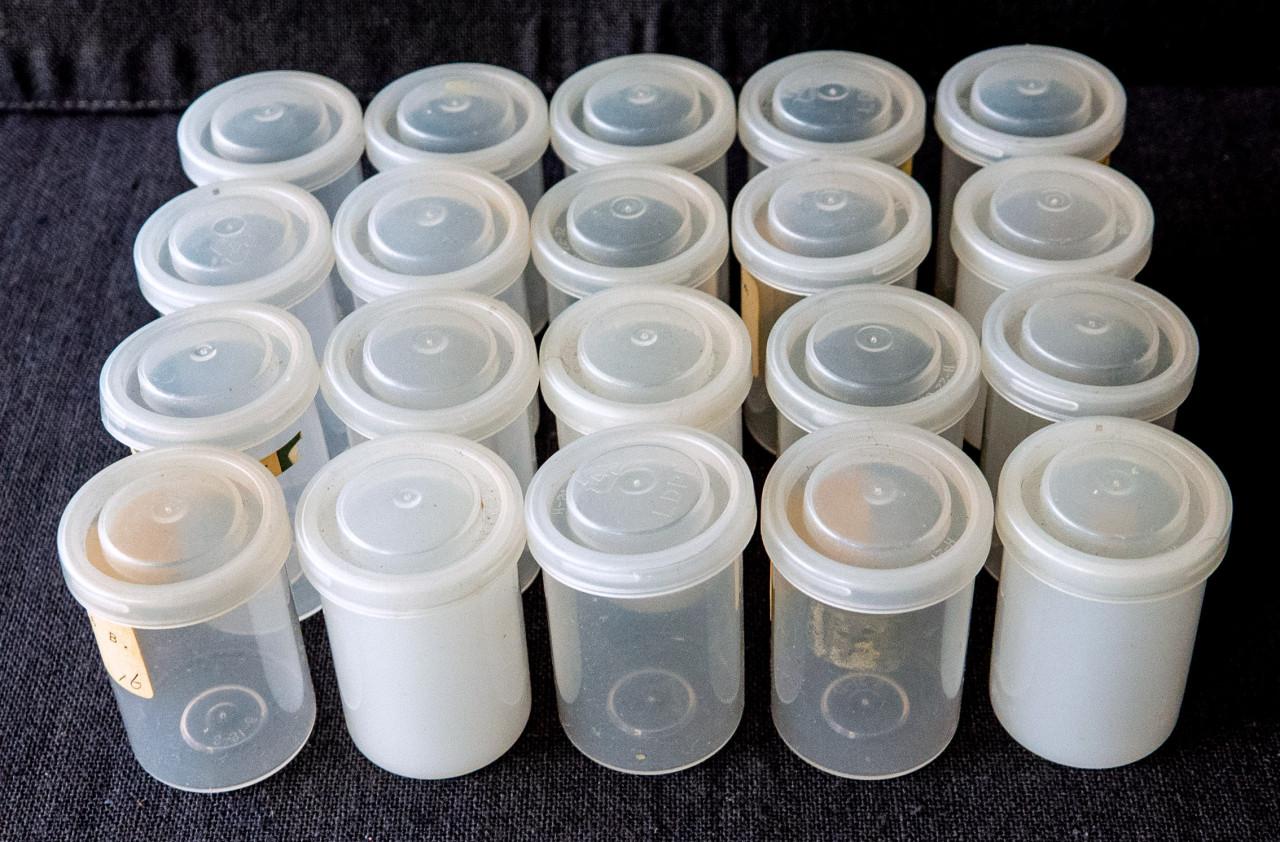 Originele fotorolletjes containers voor oa geocache, kralen