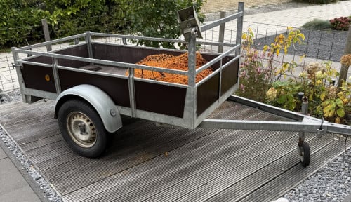 Gegalvaniseerde aanhanger V dissel 200 x 110 cm