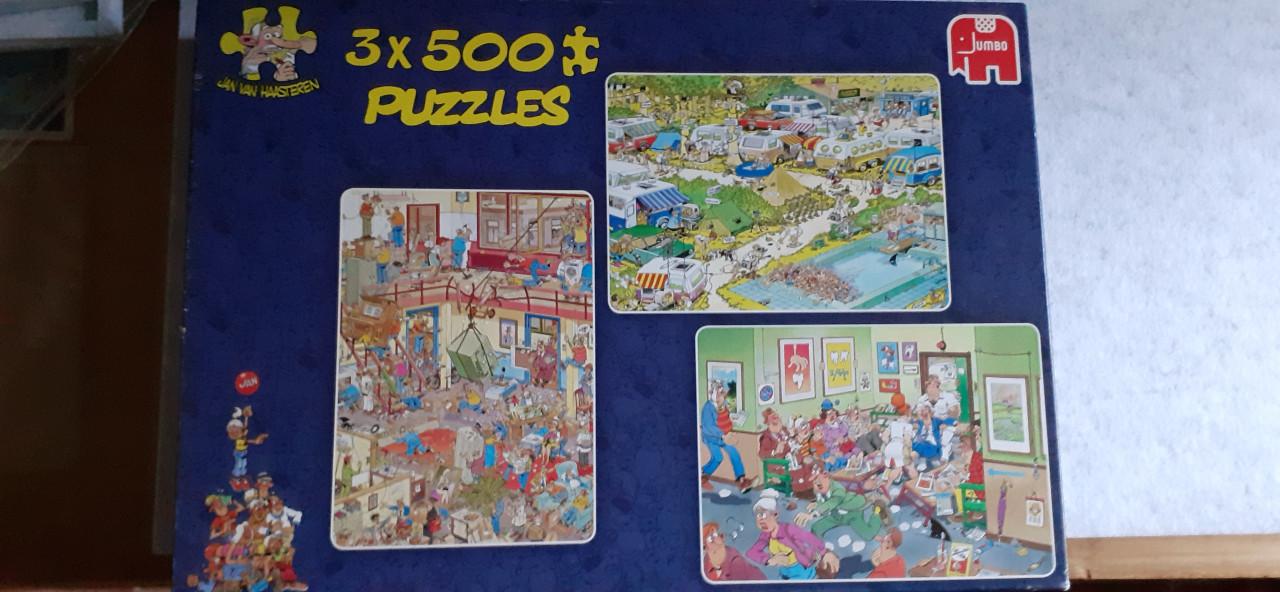 3 puzzels in 1 doos