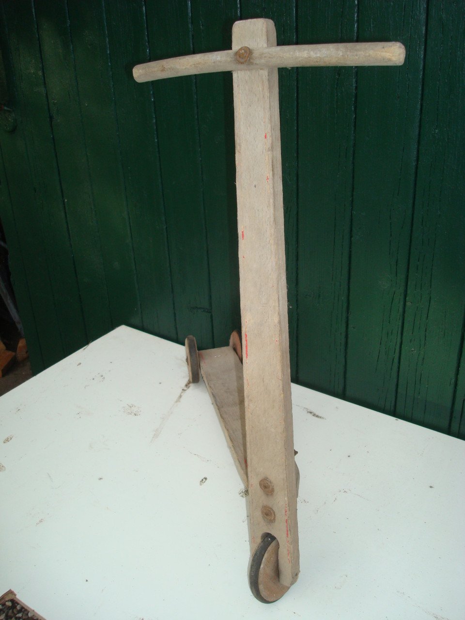Houten speelgoed step Autopet