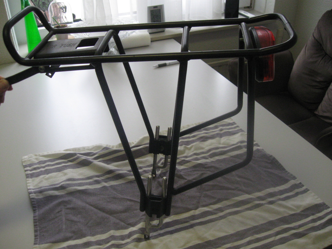 Aluminium bagage fietsendrager+ 2 Spatborden