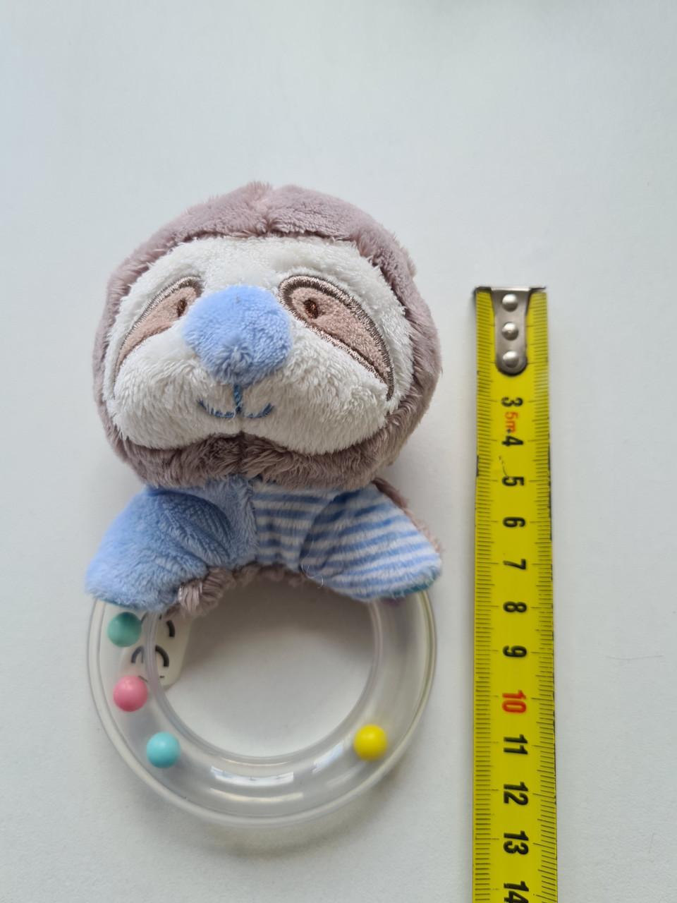 Tender Toys Rammelaar Luiaard Blauw.