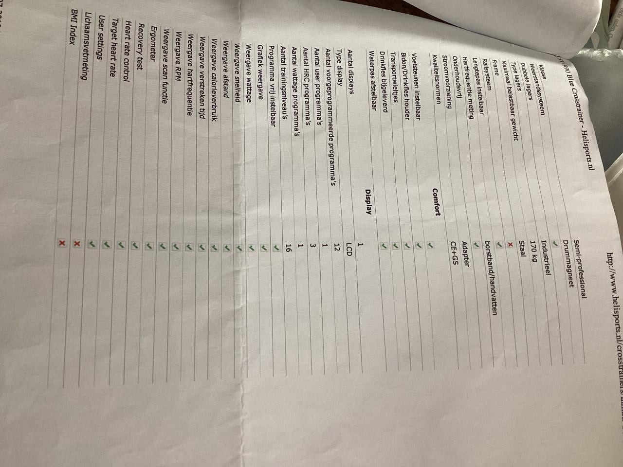 Infinity ST990 elliptical crosstrainer semi-professional