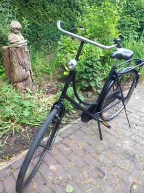 Omafiets/ halleluja, mat zwart