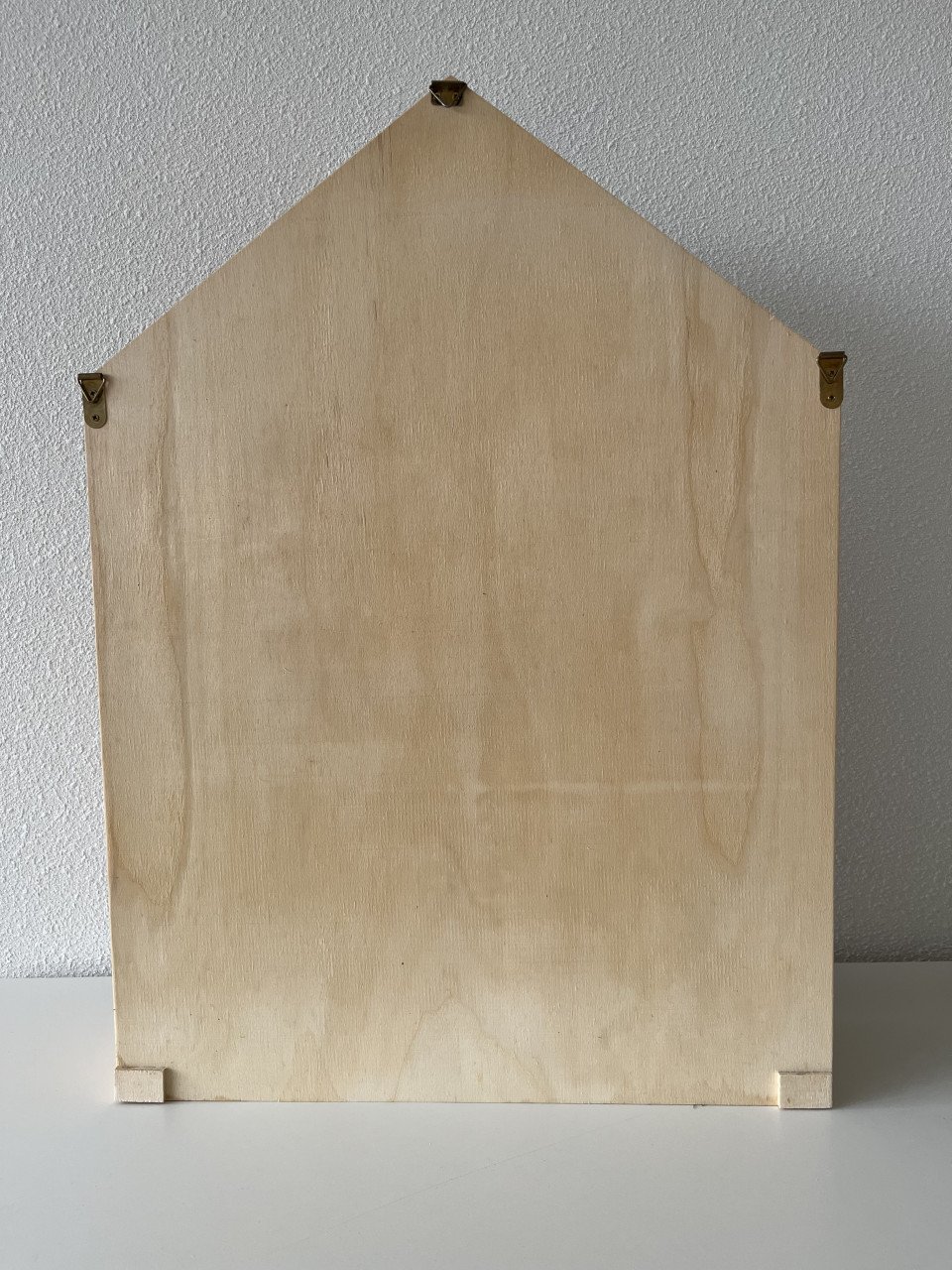 Houten letterbak huis