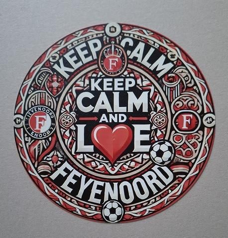 Feyenoord Metalen Decoratiebord