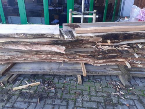 Boomstam kersen v kachel knutsel meubelhout 50 euro