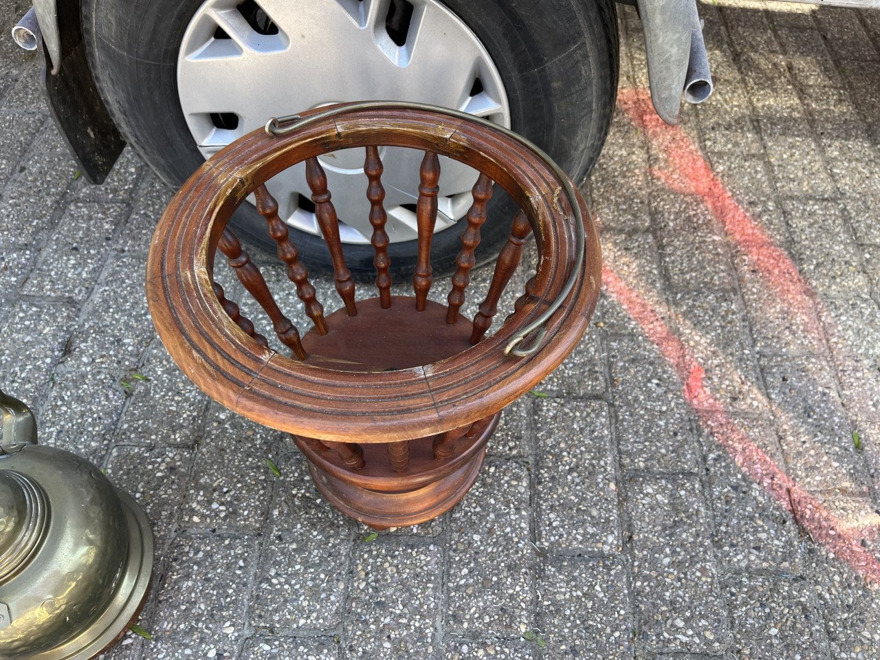 Koperen ketel met stoof