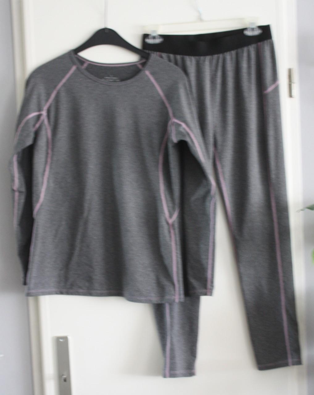 Grijs sport set shirt en broek maat l